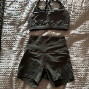 lululemon athletica Olive Green workout set